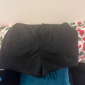 Black beach shorts